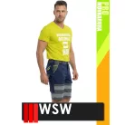 WSW PROMASTER NAVY technikai kevertszálas rövid munkanadrág - munkaruha