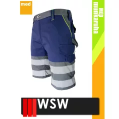   WSW PROMASTER NAVY technikai kevertszálas rövid munkanadrág - munkaruha