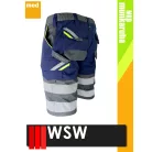 WSW PROMASTER NAVY technikai kevertszálas rövid munkanadrág - munkaruha