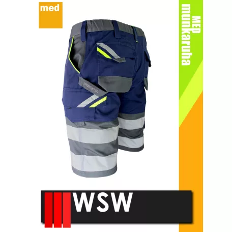 WSW PROMASTER NAVY technikai kevertszálas rövid munkanadrág - munkaruha
