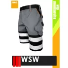 WSW PROMASTER GREY technikai kevertszálas rövid munkanadrág - munkaruha