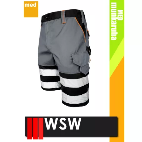 WSW PROMASTER GREY technikai kevertszálas rövid munkanadrág - munkaruha