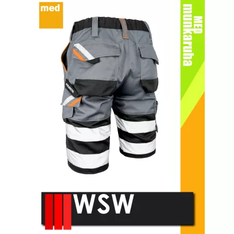 WSW PROMASTER GREY technikai kevertszálas rövid munkanadrág - munkaruha