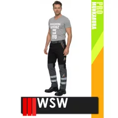   WSW PROMASTER BLACK technikai kevertszálas derekas munkanadrág - munkaruha