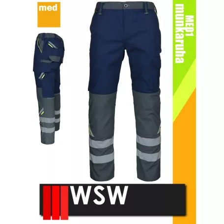 WSW PROMASTER NAVY technikai kevertszálas derekas munkanadrág - munkaruha