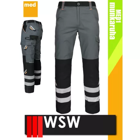 WSW PROMASTER GREY technikai kevertszálas derekas munkanadrág - munkaruha
