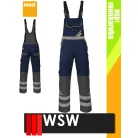 WSW PROMASTER NAVY technikai kevertszálas reflex kantáros bélelt munkanadrág - munkaruha
