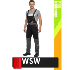   WSW PROMASTER BLACK technikai kevertszálas kantáros munkanadrág - munkaruha