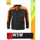 WSW MED MONTANA BLACK technikai kevertszálas munkakabát - munkaruha