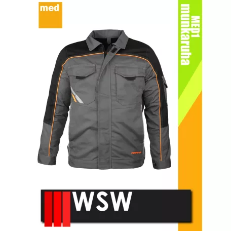 WSW PROMASTER GREY technikai kevertszálas munkakabát - munkaruha