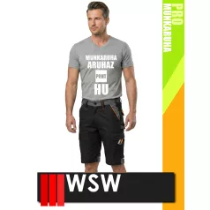   WSW PROMASTER BLACK technikai kevertszálas rövid munkanadrág - munkaruha