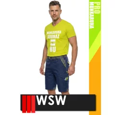   WSW PROMASTER NAVY technikai kevertszálas rövid munkanadrág - munkaruha