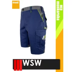   WSW PROMASTER NAVY technikai kevertszálas rövid munkanadrág - munkaruha
