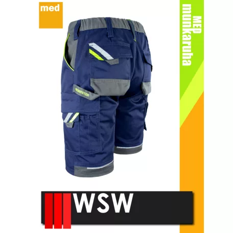 WSW PROMASTER NAVY technikai kevertszálas rövid munkanadrág - munkaruha