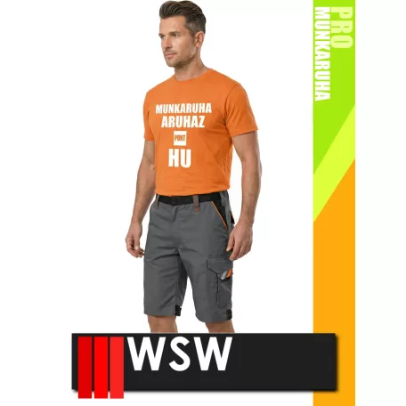 WSW PROMASTER GREY technikai kevertszálas rövid munkanadrág - munkaruha