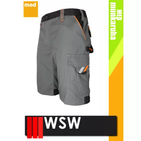 WSW PROMASTER GREY technikai kevertszálas rövid munkanadrág - munkaruha