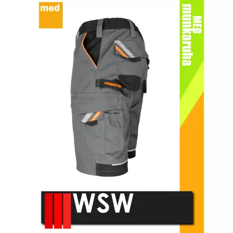 WSW PROMASTER GREY technikai kevertszálas rövid munkanadrág - munkaruha
