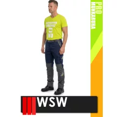   WSW PROMASTER NAVY technikai kevertszálas derekas munkanadrág - munkaruha