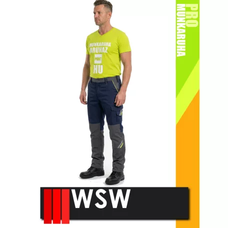 WSW PROMASTER NAVY technikai kevertszálas derekas munkanadrág - munkaruha