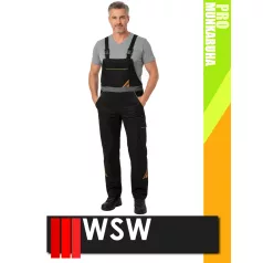   WSW PROMASTER BLACK technikai kevertszálas kantáros munkanadrág - munkaruha