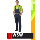 WSW PROMASTER NAVY technikai kevertszálas kantáros munkanadrág - munkaruha