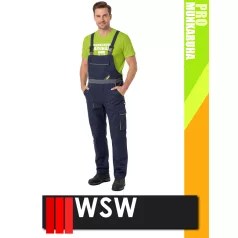   WSW PROMASTER NAVY technikai kevertszálas kantáros munkanadrág - munkaruha