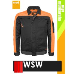   WSW MED MONTANA BLACK technikai kevertszálas munkakabát - munkaruha