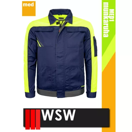 WSW PROMASTER NAVY technikai kevertszálas munkakabát - munkaruha