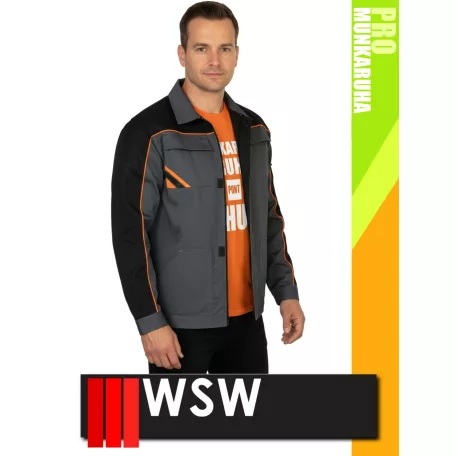 WSW PROMASTER GREY technikai kevertszálas munkakabát - munkaruha