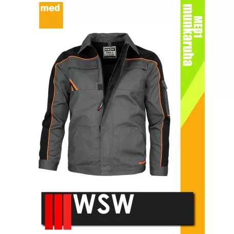 WSW PROMASTER GREY technikai kevertszálas munkakabát - munkaruha