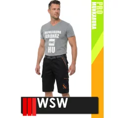   WSW PROMASTER BLACK technikai kevertszálas rövid munkanadrág - munkaruha