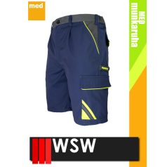   WSW MED MONTANA NAVY technikai kevertszálas rövid munkanadrág - munkaruha