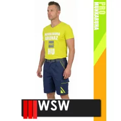   WSW PROMASTER NAVY technikai kevertszálas rövid munkanadrág - munkaruha