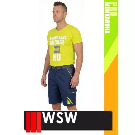 WSW PROMASTER NAVY technikai kevertszálas rövid munkanadrág - munkaruha