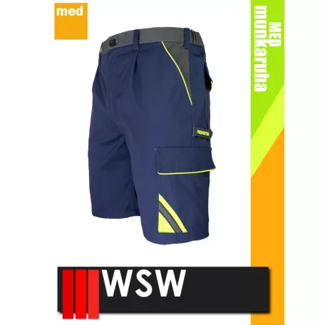 WSW PROMASTER NAVY technikai kevertszálas rövid munkanadrág - munkaruha