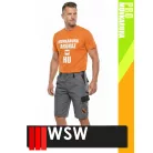 WSW PROMASTER GREY technikai kevertszálas rövid munkanadrág - munkaruha