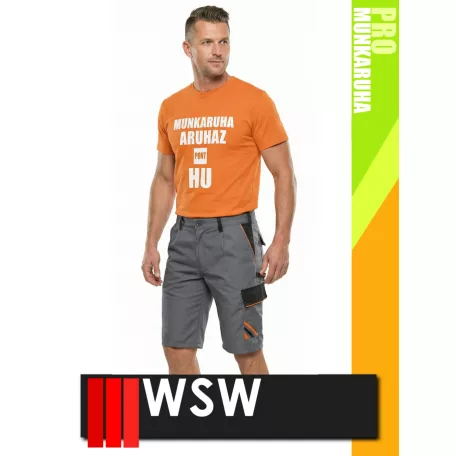 WSW PROMASTER GREY technikai kevertszálas rövid munkanadrág - munkaruha
