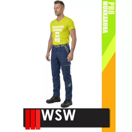 WSW PROMASTER NAVY technikai kevertszálas derekas munkanadrág - munkaruha