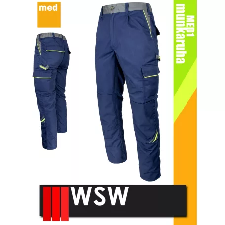 WSW PROMASTER NAVY technikai kevertszálas derekas munkanadrág - munkaruha