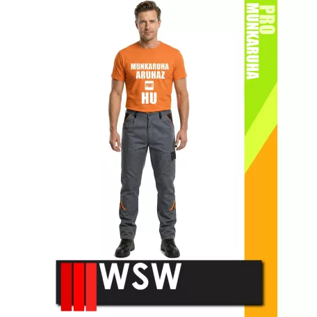 WSW PROMASTER GREY technikai kevertszálas derekas bélelt munkanadrág - munkaruha
