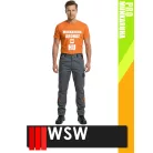 WSW PROMASTER GREY technikai kevertszálas derekas bélelt munkanadrág - munkaruha