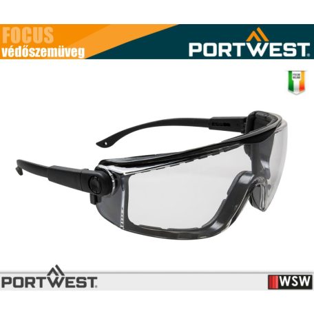 Portwest FOCUS CLEAR munkavédelmi védőszemüveg - egyéni védőeszköz