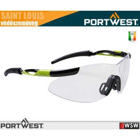 Portwest SAINT LOUIS LIGHT CLEAR munkavédelmi védőszemüveg - egyéni védőeszköz