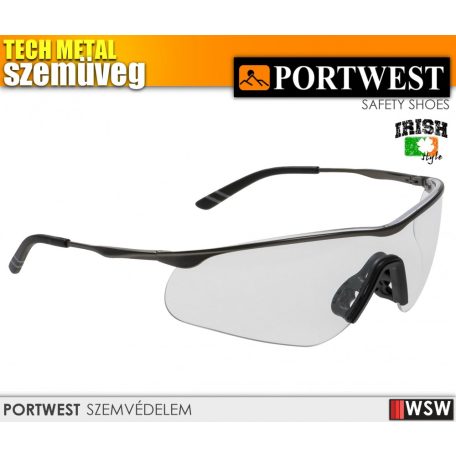 Portwest TECH LOOK munkavédelmi szemüveg - védőszemüvegPortwest TECH METAL munkavédelmi szemüveg - v