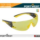 Portwest TECH LOOK LITE YELLOW munkavédelmi védőszemüveg - egyéni védőeszköz