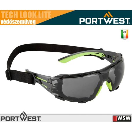 Portwest TECH LOOK PRO SMOKE munkavédelmi védőszemüveg - egyéni védőeszköz