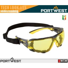   Portwest TECH LOOK PRO YELLOW munkavédelmi védőszemüveg - egyéni védőeszköz