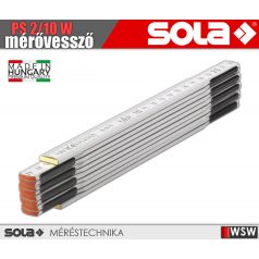   Sola PS 2/10 W fa mérővessző zollstock 2 méter - szerszám