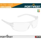 Portwest ULTRA LIGHT CLEAR munkavédelmi védőszemüveg - egyéni védőeszköz