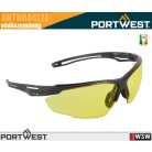 Portwest ANTHRACITE YELLOW munkavédelmi védőszemüveg - egyéni védőeszköz